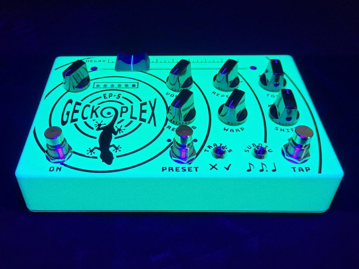 Gecko Pedals Geckoplex EP-5 UV GREEN limited edition – Eclipse Music