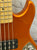 G&L L-2500  Series 750 5-string Bass Guitar Tangerine w/bag (minor blem - see photos)