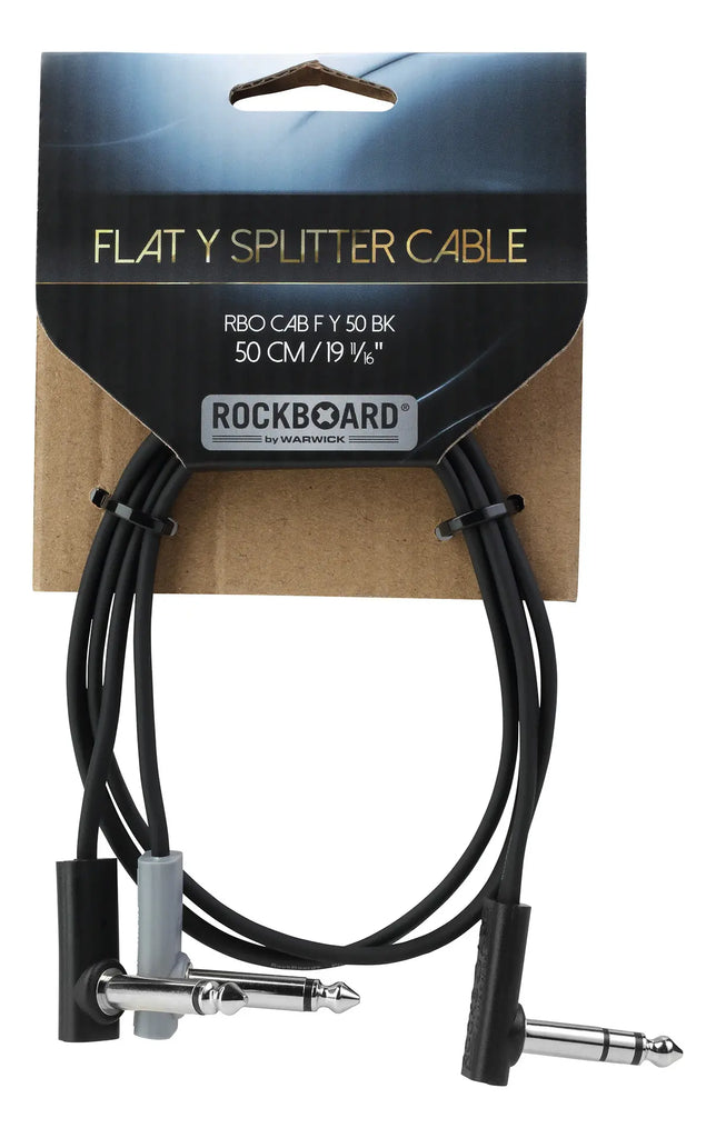 RockBoard CAB F Y 50 BK flat patch y splitter