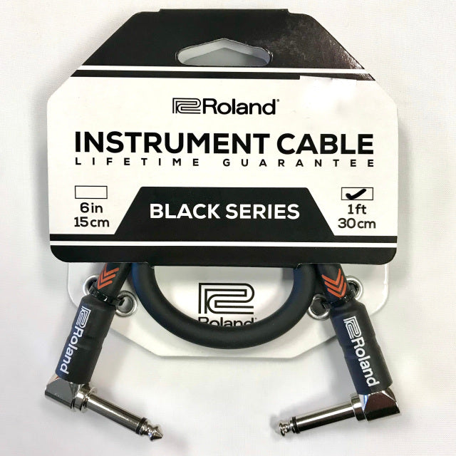 Roland Black Series Instrument Cable (Dual Right-Angle Plugs)